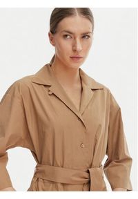 Weekend Max Mara Sukienka koszulowa Padana 2615221062 Brązowy Regular Fit. Kolor: brązowy. Materiał: bawełna. Typ sukienki: koszulowe #2