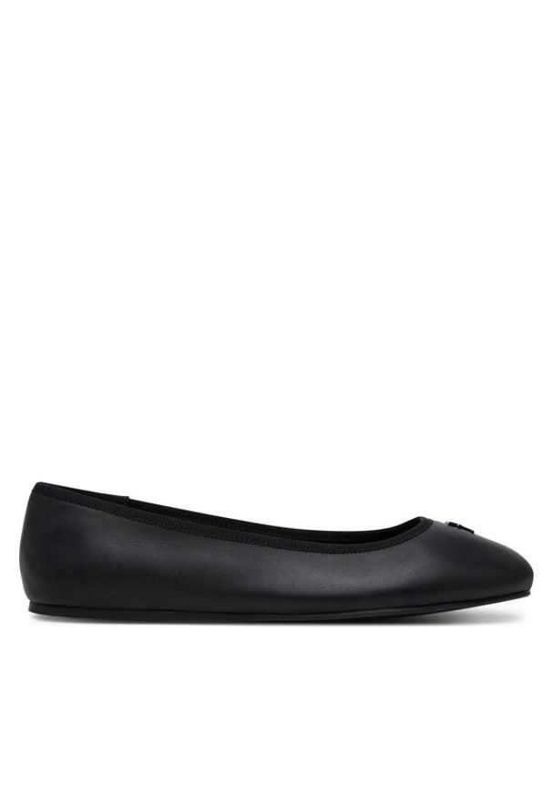 TOMMY HILFIGER - Tommy Hilfiger Baleriny Th Hardware Leather Ballerina FW0FW08654 Czarny. Kolor: czarny. Materiał: skóra