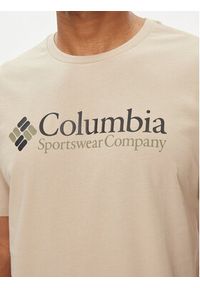 columbia - Columbia T-Shirt Csc Basic Logo™ 1680053 Brązowy Regular Fit. Kolor: brązowy. Materiał: bawełna