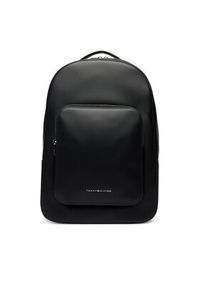 TOMMY HILFIGER - Tommy Hilfiger Plecak Th Business Leather Backpack AM0AM14162 Czarny. Kolor: czarny. Materiał: skóra #2