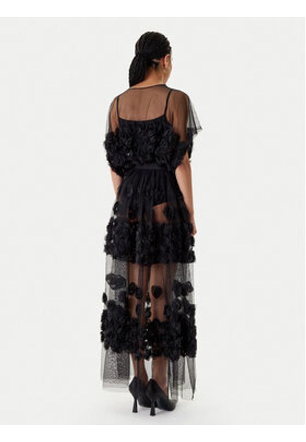 NORMA KAMALI Sukienka koktajlowa ST1253BDP31001 Czarny Loose Fit. Kolor: czarny. Materiał: syntetyk. Styl: wizytowy