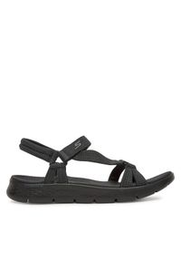 skechers - Skechers Sandały Go Walk Flex Sandal-Sublime 141451/BBK Czarny. Kolor: czarny. Materiał: materiał