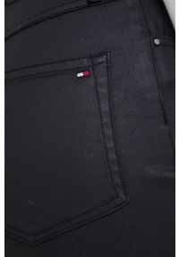 TOMMY HILFIGER - Tommy Hilfiger jeansy damskie high waist. Stan: podwyższony. Kolor: czarny #3