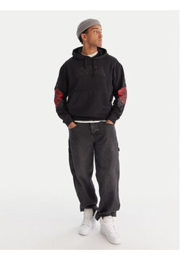 RVCA Bluza Tiger Sun 23A413505 Czarny Regular Fit. Kolor: czarny. Materiał: bawełna