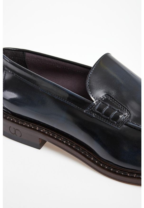 Loafersy męskie skórzane CESARE CASADEI. Materiał: skóra