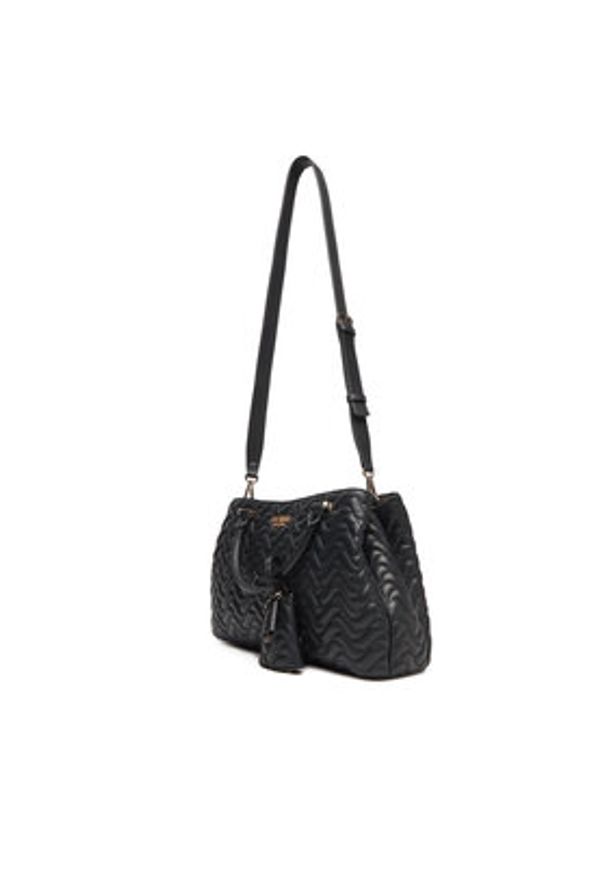 Guess Torebka Melisandra HWQG96 53070 Czarny. Kolor: czarny. Materiał: skórzane