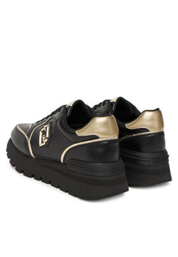 Liu Jo Sneakersy Amazing 25 BF5049 PX026 Czarny. Kolor: czarny. Materiał: skóra