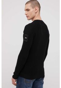 Jack & Jones sweter męski kolor czarny. Okazja: na co dzień. Kolor: czarny. Długość rękawa: raglanowy rękaw. Styl: casual #5