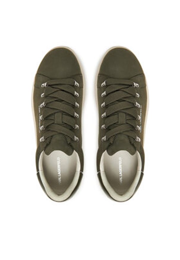 Karl Lagerfeld - KARL LAGERFELD Sneakersy KL57545 Brązowy. Kolor: brązowy. Materiał: skóra