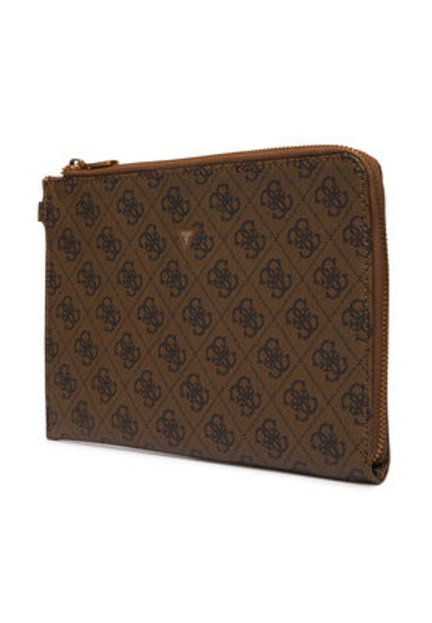 Guess Saszetka PMBALO P5235 Brązowy. Kolor: brązowy. Materiał: skóra