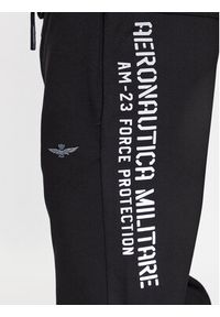Aeronautica Militare Spodnie dresowe 232PF900F528 Czarny Regular Fit. Kolor: czarny. Materiał: syntetyk, dresówka #5