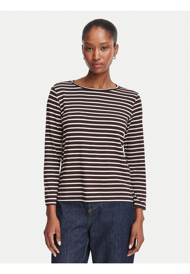 Marella Bluzka Mora 2625976021 Brązowy Regular Fit. Kolor: brązowy. Materiał: wiskoza