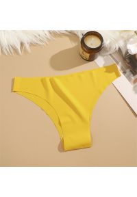 Intica - Figi bezszwowe niewidoczne pod ubraniem Ghazala. Kolor: żółty. Materiał: materiał, skóra