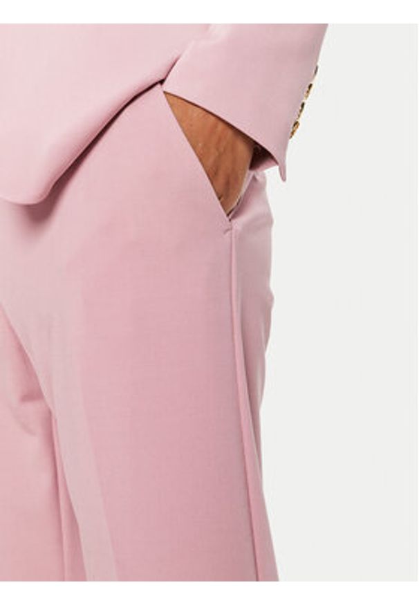Pinko Spodnie materiałowe Bello 100155 A1L4 Różowy Regular Fit. Kolor: różowy. Materiał: wiskoza, syntetyk