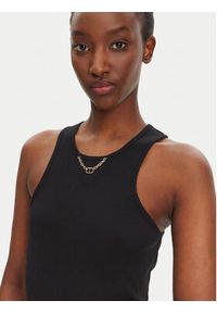 TwinSet - TWINSET Top 251TT2400 Czarny Slim Fit. Kolor: czarny. Materiał: bawełna #5