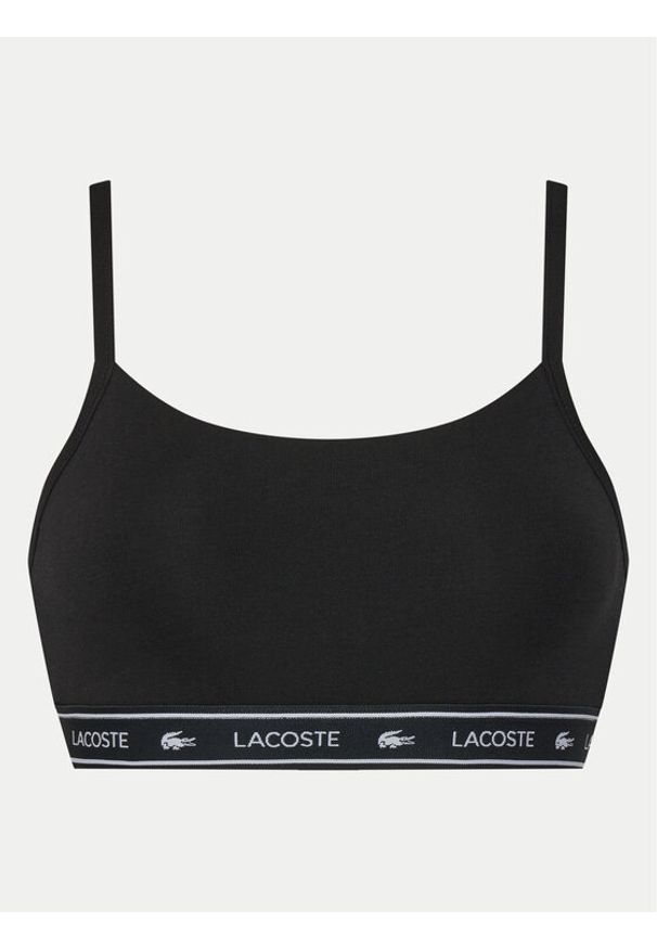 Lacoste Biustonosz top IF8166 Czarny. Kolor: czarny. Materiał: bawełna