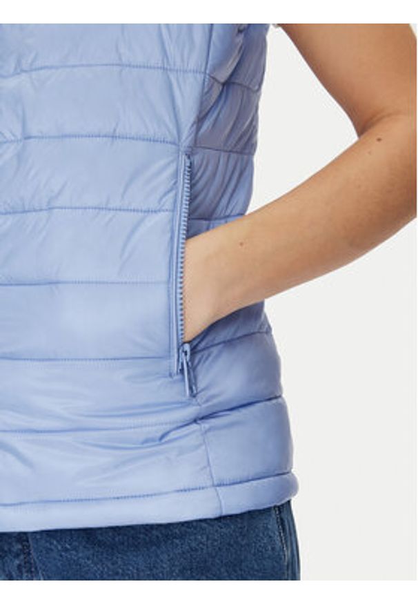 Guess Jeans Bezrękawnik W5RN55 WHAB2 Niebieski Regular Fit. Kolor: niebieski. Materiał: syntetyk. Długość rękawa: bez rękawów