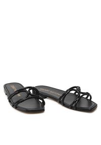 Stuart Weitzman Klapki Wovenknotslidesandal SA616 Czarny. Kolor: czarny. Materiał: skóra #7