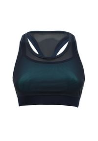 LEGEA - Crop top treningowy BECRY. Kolor: niebieski, wielokolorowy, zielony. Materiał: poliester, elastan. Sport: fitness #1