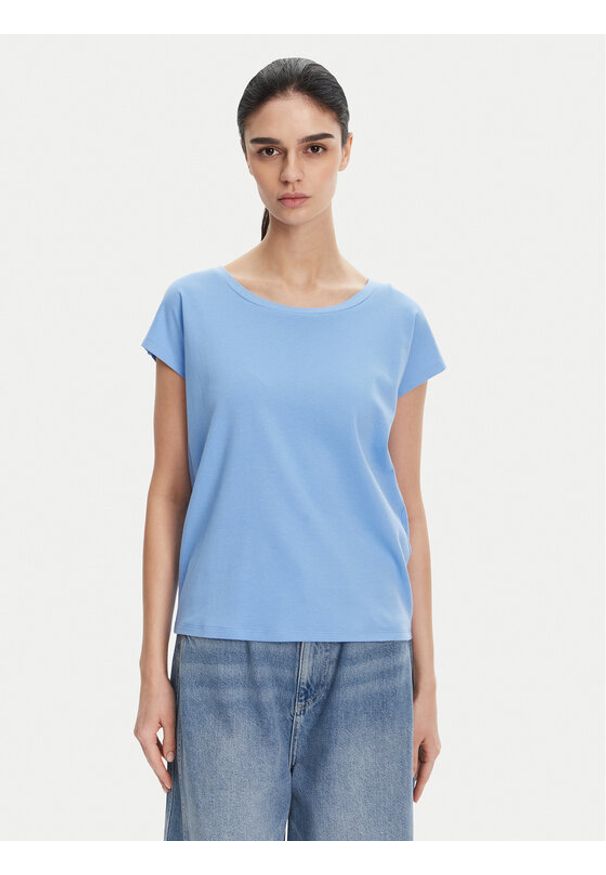 MAX&Co. T-Shirt Maldive2 2516941054270 Niebieski Regular Fit. Kolor: niebieski. Materiał: bawełna