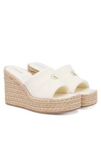 Calvin Klein Espadryle Wedge Espad 70 Canvas Mg HW0HW03282 Kremowy. Kolor: kremowy. Materiał: materiał #2