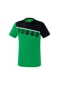 ERIMA - Koszulka dziecięca Erima 5-C. Kolor: czarny, zielony, wielokolorowy. Sport: bieganie