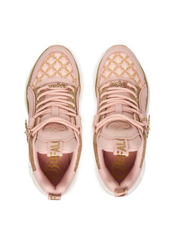 Buffalo Sneakersy Binary Glam 1636582 Różowy. Kolor: różowy. Materiał: skóra