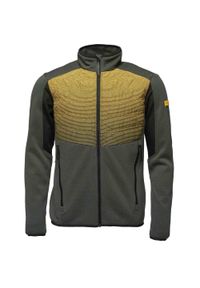 GLENMUIR - Sweter Sportowy Loap Gandalf dla Mężczyzn - Ciepły i Oddychający. Kolor: szary, wielokolorowy, żółty. Materiał: włókno, materiał #1