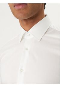 BOSS Koszula H-Hank 50560704 Biały Slim Fit. Kolor: biały. Materiał: bawełna #5