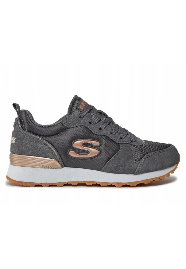 skechers - Buty na co dzień damskie SKECHERS RETROS OG 85 skóra. Okazja: na co dzień. Kolor: szary. Materiał: skóra. Model: Skechers Sport. Sport: turystyka piesza