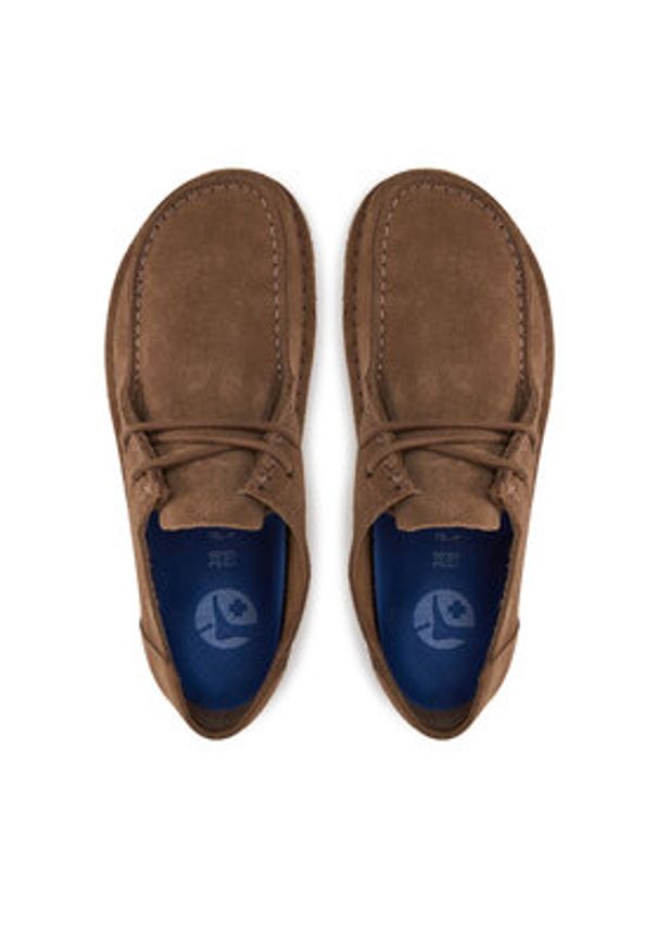 Birkenstock Półbuty Utti Lace 1027321 Brązowy. Kolor: brązowy. Materiał: skóra, zamsz