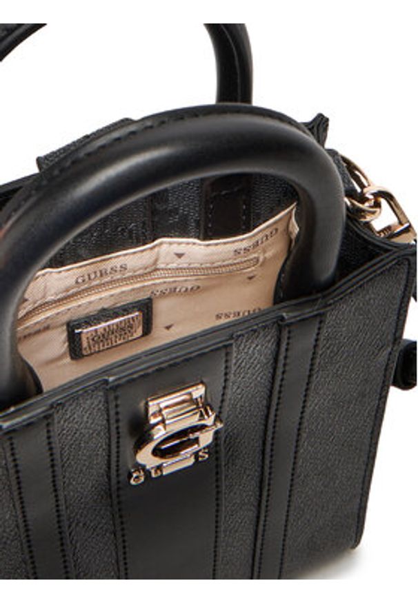 Guess Torebka Erenia Mini HWSO78 38750 Szary. Kolor: szary. Materiał: skórzane