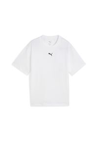 Puma - Młodzieżowa koszulka Essentials Boxy PUMA White. Kolor: biały. Sport: joga i pilates