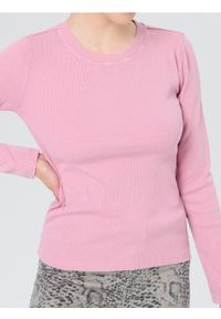 Sinsay - Prążkowana bluzka - szary. Kolor: szary. Materiał: prążkowany