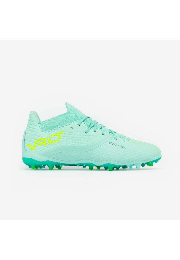 KIPSTA - Buty piłkarskie Kipsta Viralto III 3D Airmesh MG/AG. Kolor: zielony. Materiał: dzianina, mesh, syntetyk, zamsz. Szerokość cholewki: normalna. Sport: piłka nożna
