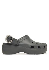 Crocs Klapki Classic Platform Buckle Clog 213230 Szary. Kolor: szary. Obcas: na platformie #1