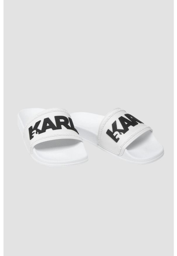 Karl Lagerfeld - KARL LAGERFELD Białe klapki. Kolor: biały
