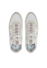 Calvin Klein Jeans Sneakersy Runner Sock Lace Up YM0YM00553 Biały. Kolor: biały. Materiał: materiał #5