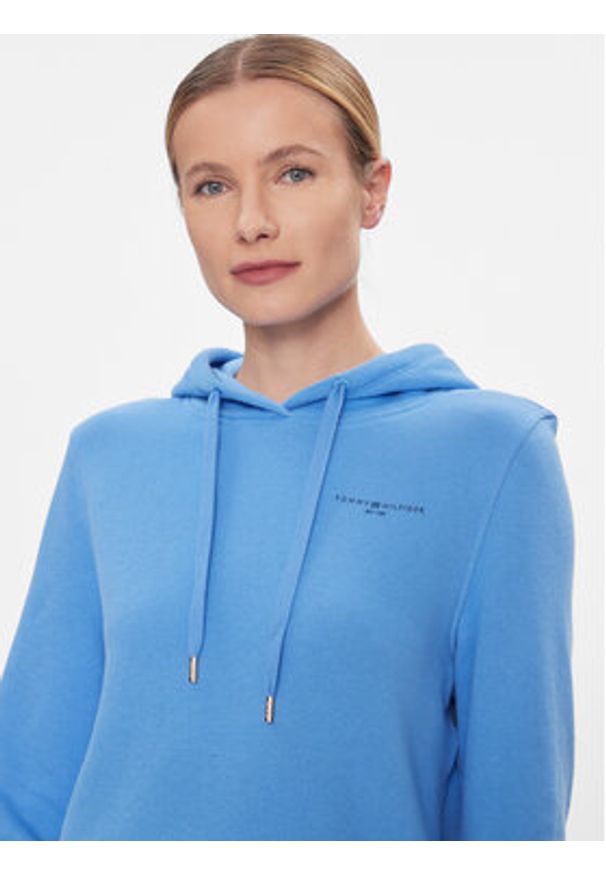 TOMMY HILFIGER - Tommy Hilfiger Bluza 1985 WW0WW40274 Niebieski Regular Fit. Kolor: niebieski. Materiał: bawełna