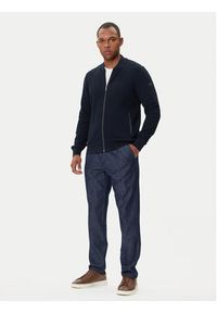 Bugatti Bluza 8750-85172D Granatowy Regular Fit. Kolor: niebieski. Materiał: bawełna #4