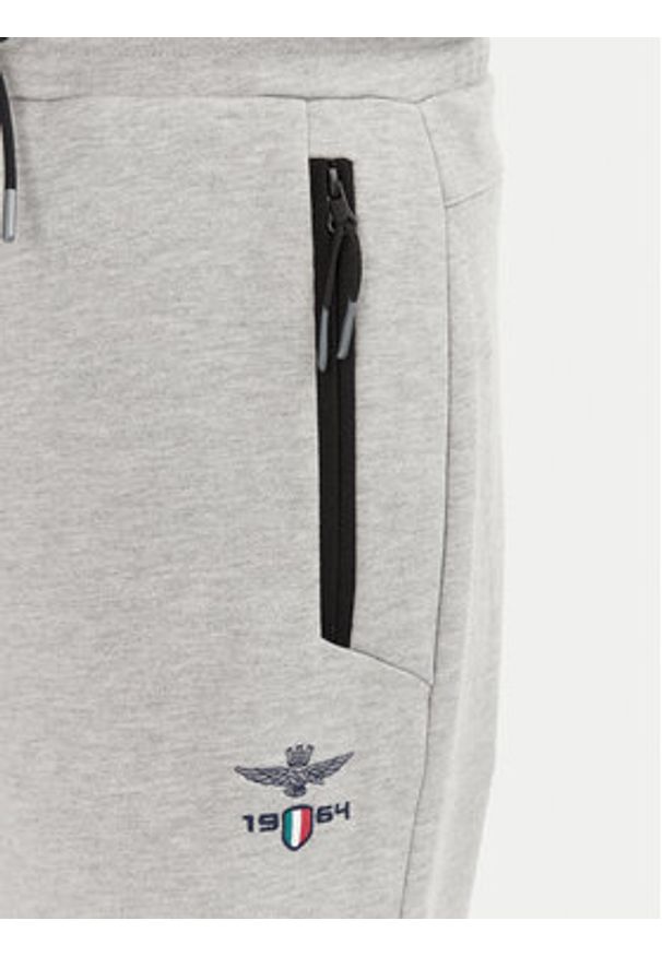 Aeronautica Militare Spodnie dresowe 251PF965F581 Szary Regular Fit. Kolor: szary. Materiał: bawełna
