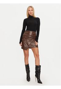 Guess Spódnica skórzana W4BD61 WGIK0 Brązowy. Kolor: brązowy. Materiał: skóra #2