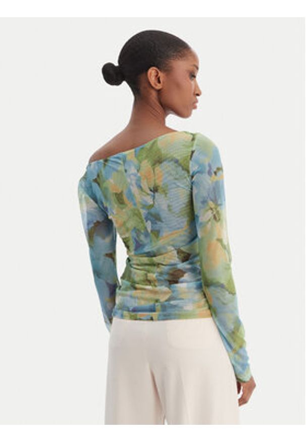 BARDOT - Bardot Bluzka Marisol 60306TB Zielony Slim Fit. Kolor: zielony. Materiał: syntetyk