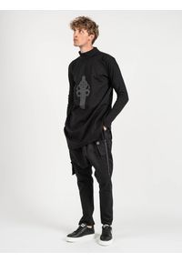 La Haine Inside Us Bluza "Wannact-Unisex" | A2208 | WANNACT | Kobieta | Czarny. Kolor: czarny. Materiał: wiskoza, elastan, nylon. Długość: długie. Wzór: nadruk, aplikacja #3