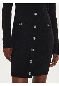 Pinko - PINKO Sukienka dzianinowa Solfitaggio Abito 103974 A21T Czarny Slim Fit. Kolor: czarny. Materiał: lyocell #4