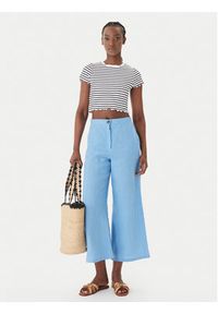 Banana Moon T-Shirt Tonio Nautical MVC06 Granatowy Slim Fit. Kolor: niebieski. Materiał: syntetyk #3