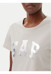 GAP - Gap T-Shirt 729555-09 Beżowy Regular Fit. Kolor: beżowy. Materiał: bawełna #4