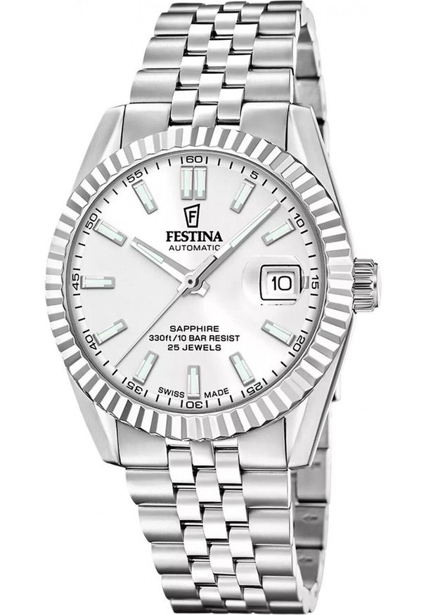 Zegarek Festina Zegarek męski Festina F20090-1 srebrny. Kolor: srebrny
