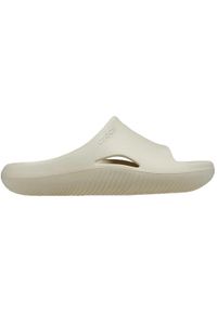 Klapki męskie Crocs Mellow Recovery Slide. Kolor: beżowy. Materiał: materiał, syntetyk