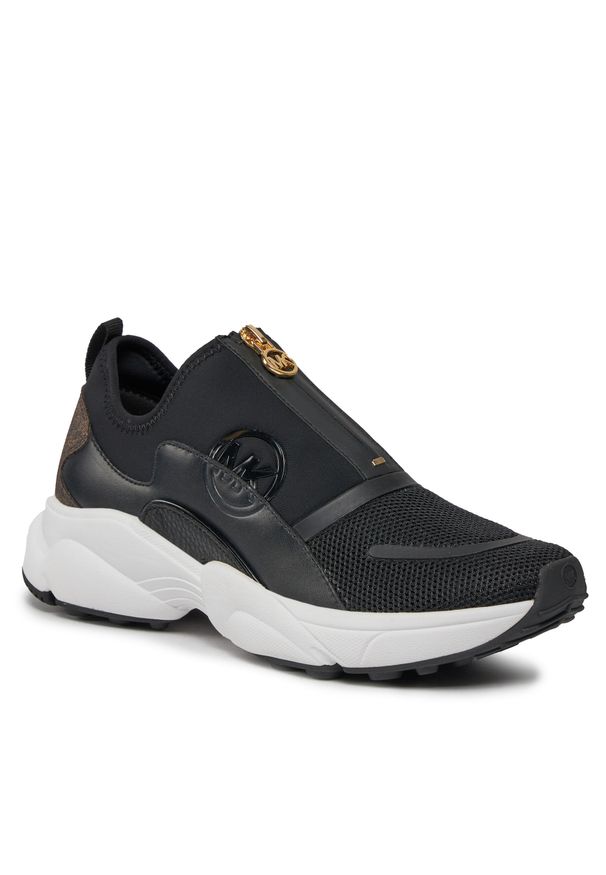 Sneakersy MICHAEL Michael Kors Sami Zip Trainer 43H3SMFSHD Brown Multi. Kolor: czarny. Materiał: materiał